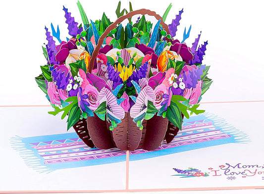 Flower for Mother Day Pop up Card, Mother Day Card Pop Up, Flower 3D Card, 3D Popup Greeting Cards, for Mothers Day, Fathers Dayall Occasion